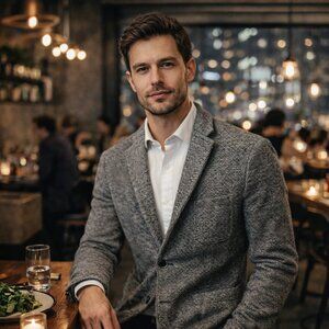 VTG Arsenal Uomo wool blazer men 44 made in Italy old money academia luxury prep